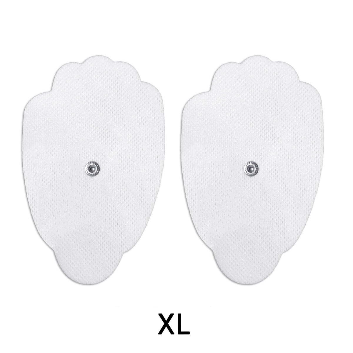 5 Pairs (10 Pcs) White SnapOn XL HandShaped Electrode Patches Pads