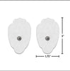 HealthmateForever / iSelfCare 2x10 Pairs(40 Pcs) White Snap-On Large Hand-Shaped non-woven Electrode Patches Pads - HealthmateForever.com