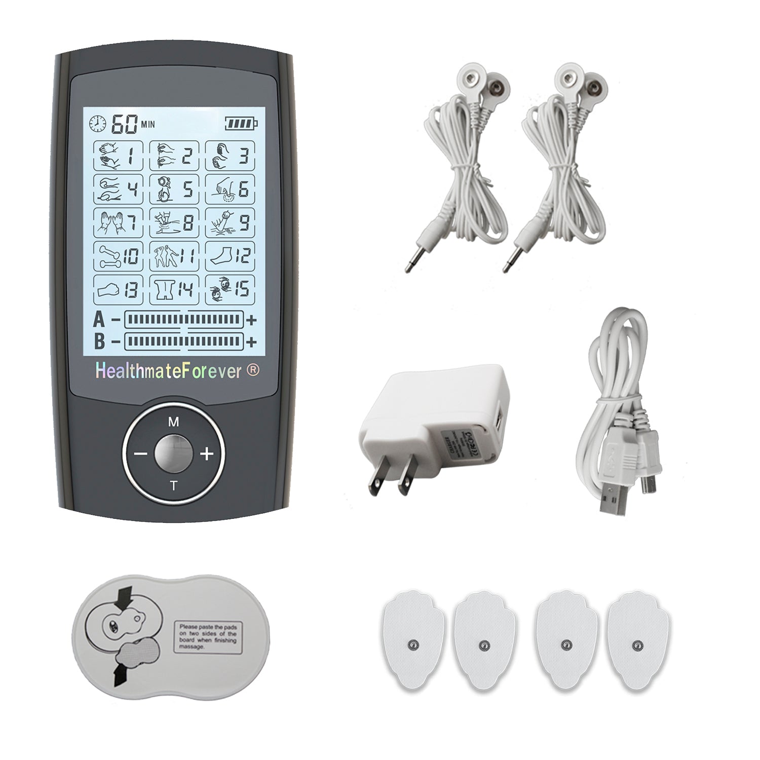 HealthmateForever YK15AB Electronic Pulse Passager Tens Unit 