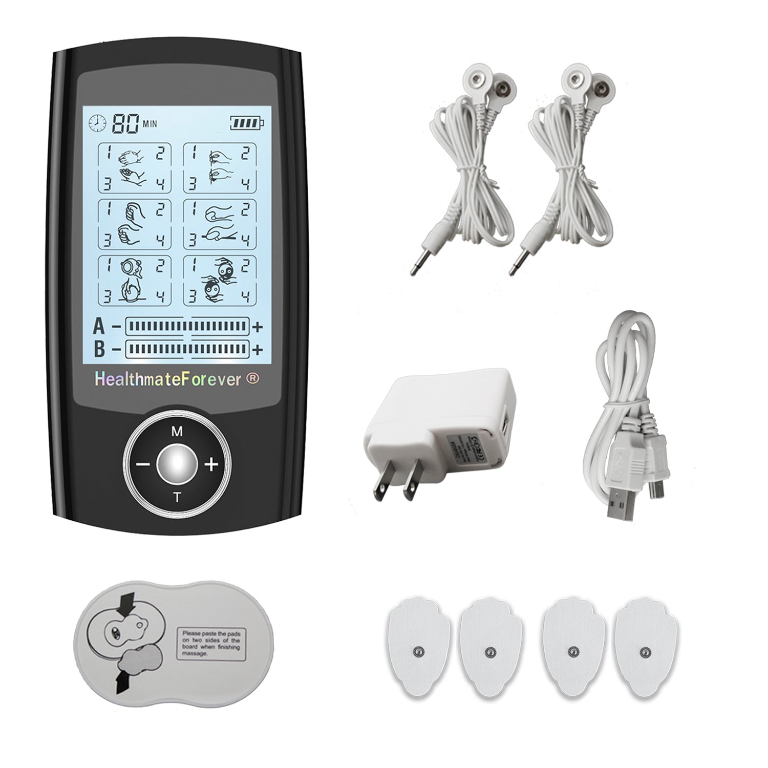 Free Message Belt + PRO6ABS (24 Modes) Best Body Pain Relief TENS UNIT - HealthmateForever.com