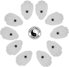 5 Pairs (10 Pcs) White Snap-On XL Hand-Shaped Electrode Patches Pads - HealthmateForever.com