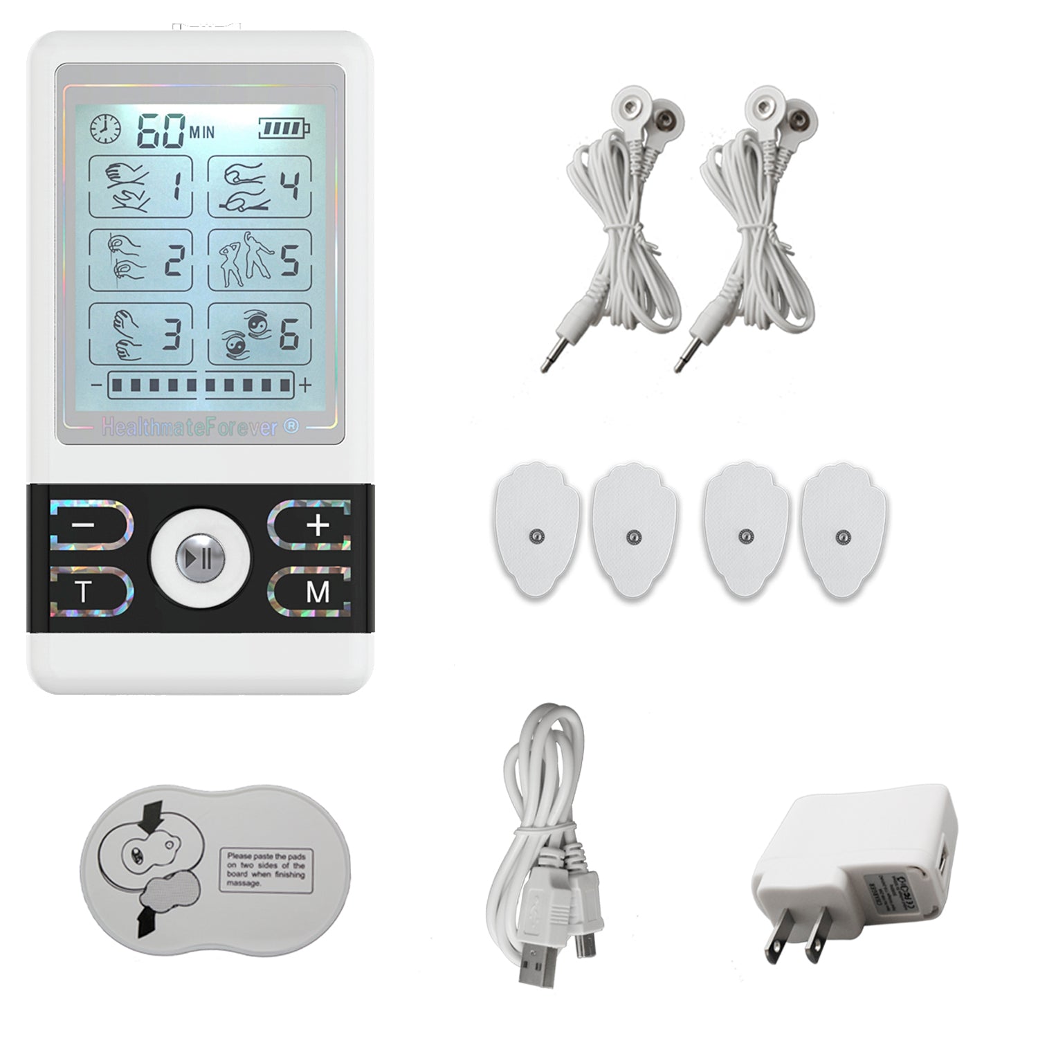BM6GL Wireless Rechargeable TENS Unit & Muscle Stimulator for Back