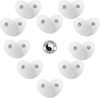 10 Pairs (20 Pcs) White Pair of Snap-On Small Oval-Shaped Electrode Patches Pads - HealthmateForever.com