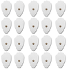 10 Pairs (20Pcs) White Snap-On Large Hand-Shaped Electrode Patches Pads - HealthmateForever.com