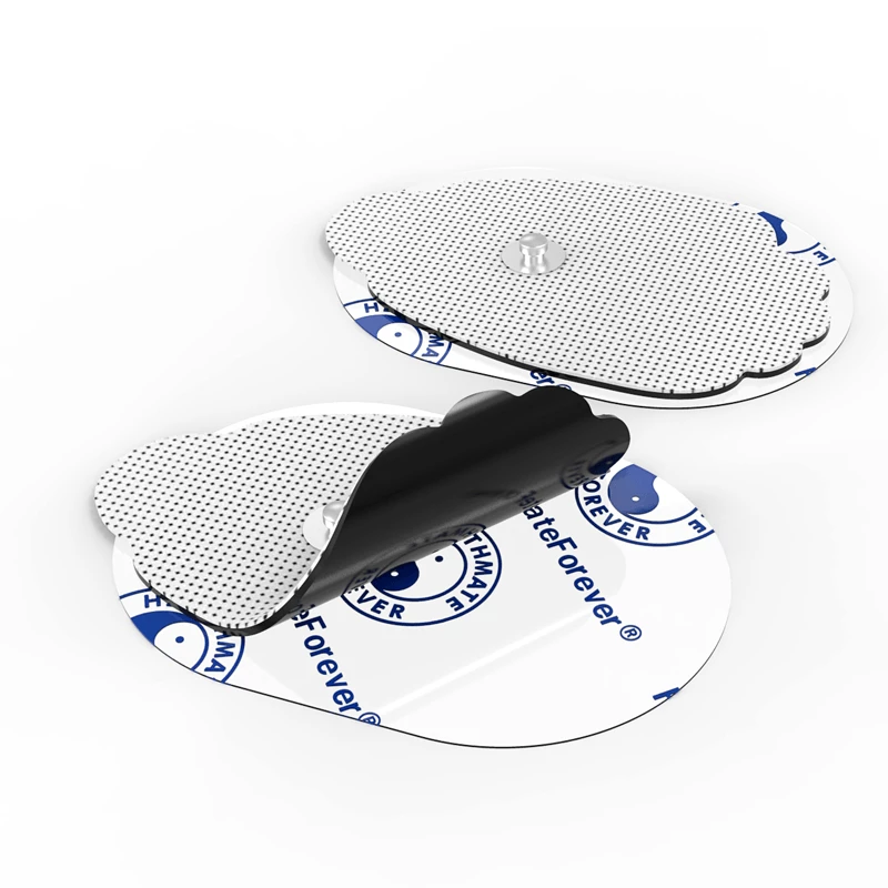 5 Pairs (10 Pcs) Blue Snap-On Large Hand-Shaped Electrode Patches Pads - HealthmateForever.com