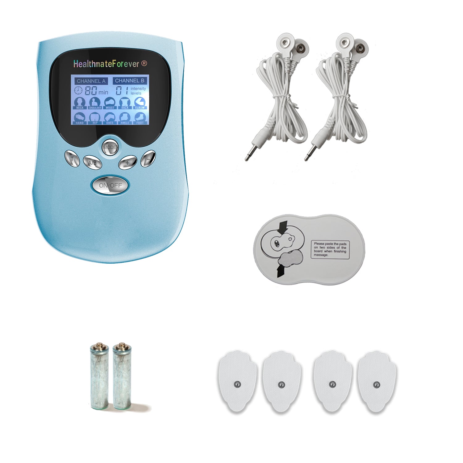 TENS 16 Pads Massage Unit Muscle Stimulator, Full Body Electric Pulse  Acupuncture EMS Massager, Healthy Livin' Solutions