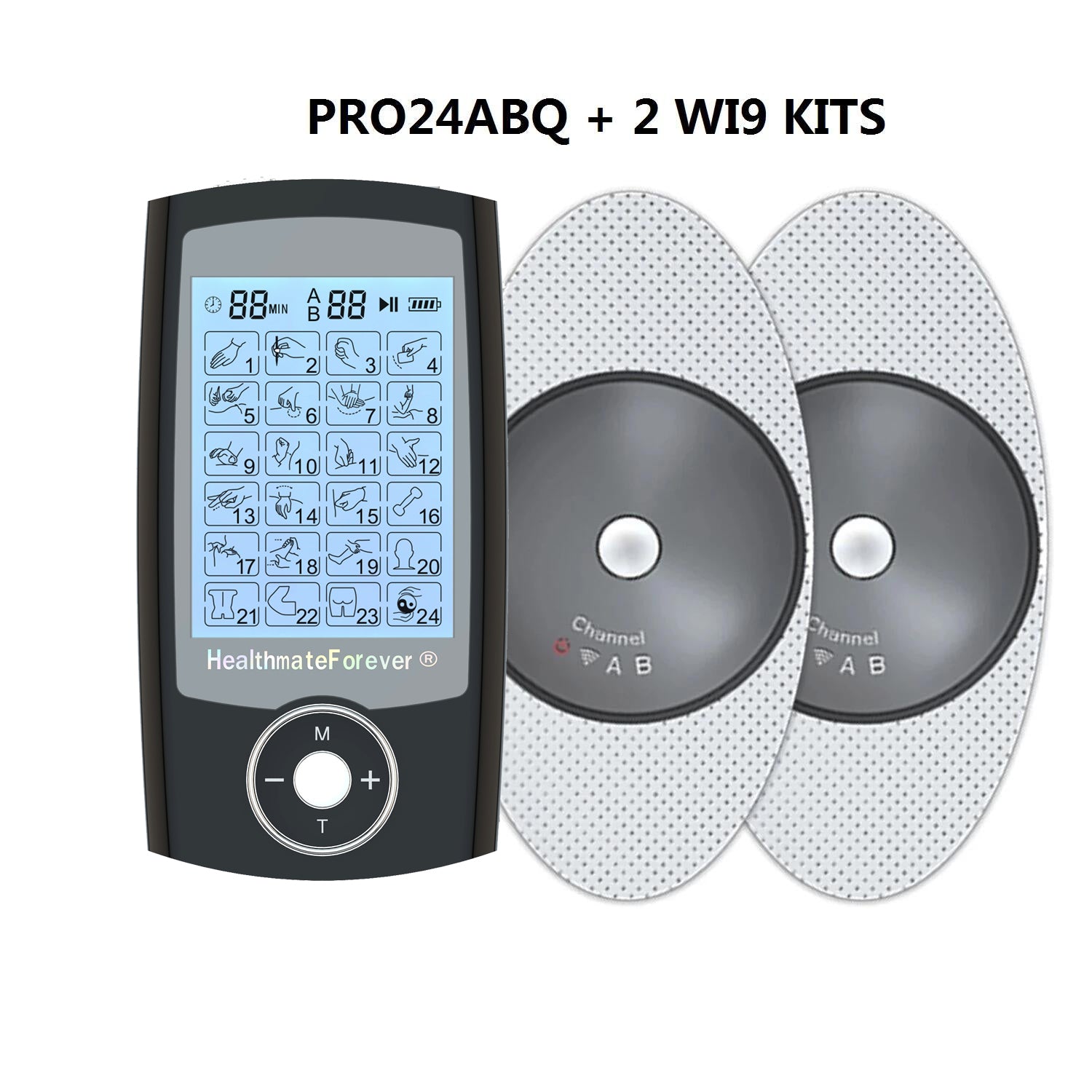 2020 Version 24 Modes PRO24AB TENS unit & Muscle Stimulator - HealthmateForever.com