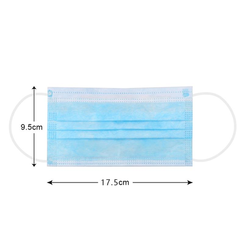 50 PCS Disposable Face Mask - 3 Ply
