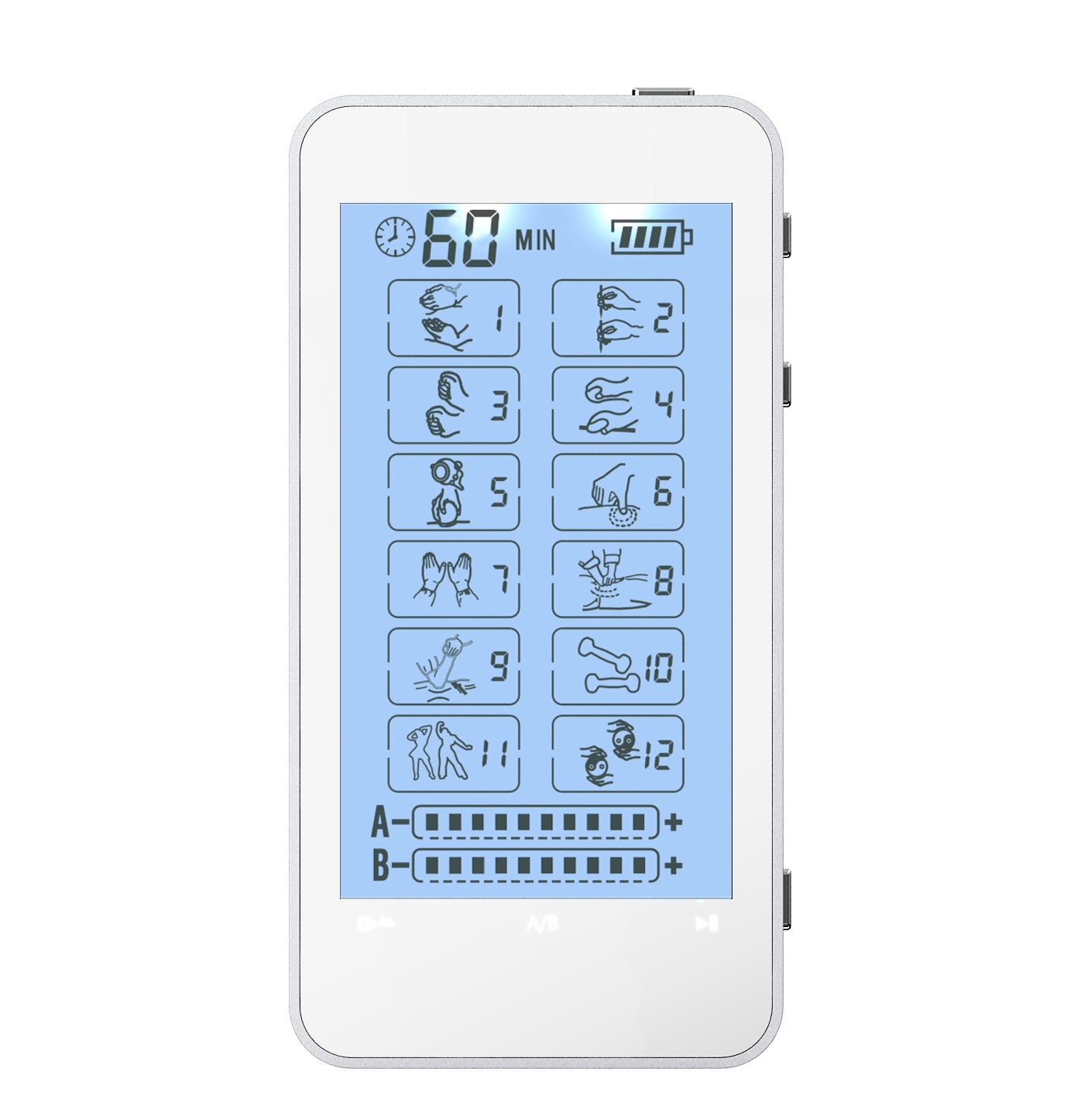 T12AB FDA Cleared 12 mode Touch Screen Pain Relief TENS UNIT - 2 Year Warranty - HealthmateForever.com