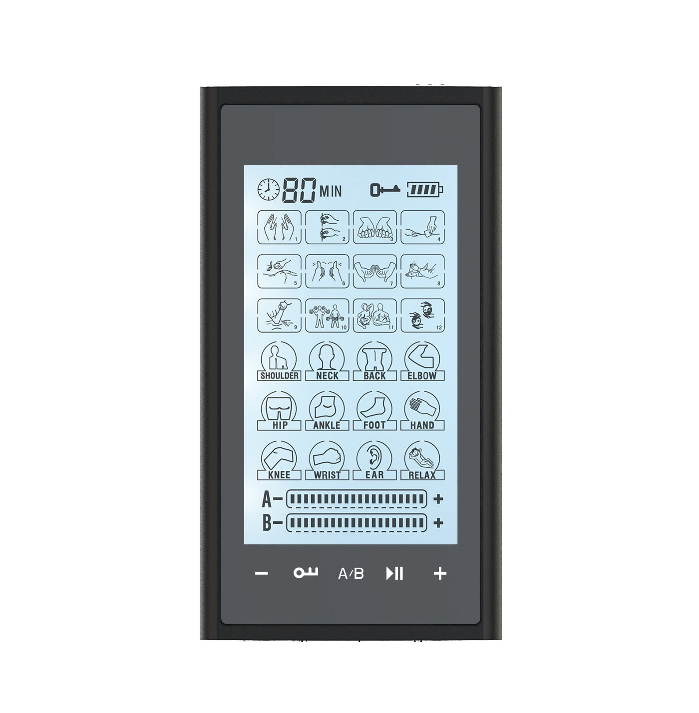 2020 Version Touch Screen T24AB2 TENS Unit & Muscle Stimulator - 2 Year Warranty - HealthmateForever.com