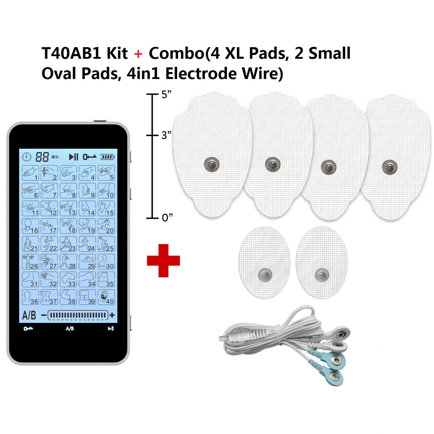 2020 Version 40 Modes T40AB1 iSelfCare® TENS unit & Muscle Stimulator - 2 Year Warranty - HealthmateForever.com