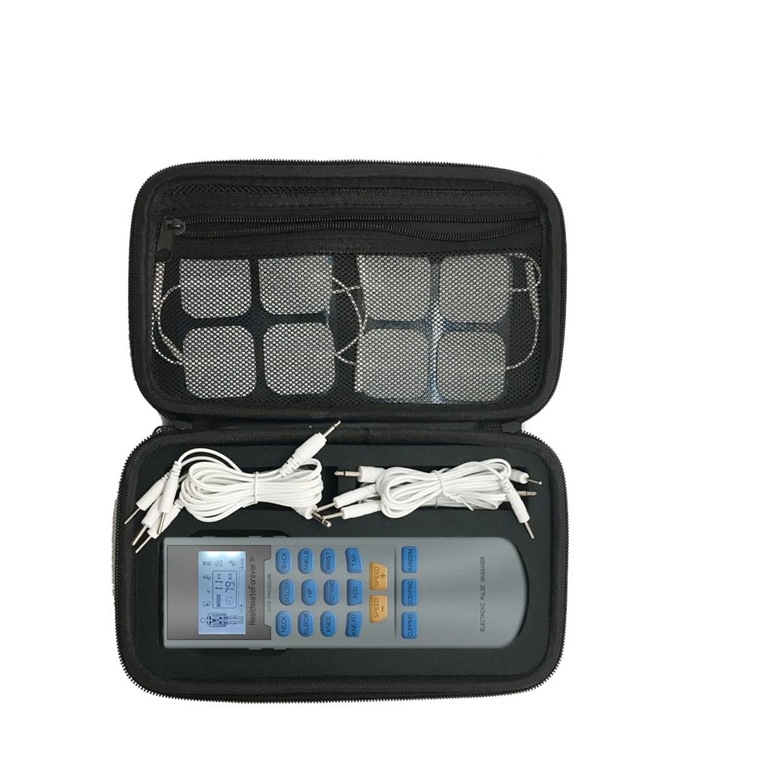 TENS EMS Combo Unit Portable Electrotherapy Muscle Stimulator by Quad Stim  Plus - 4 Different Channels - OTC Stim Tens Therapy Machine for Pain Relief