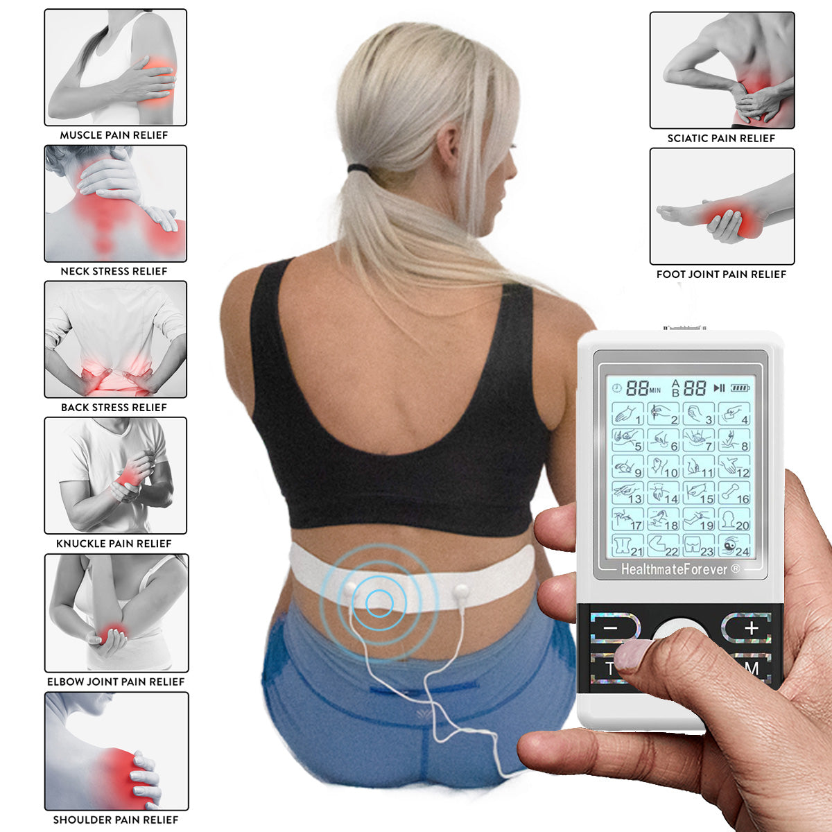 TENS PRO Machine for Muscles, Best Transcutaneous Electrical Nerve  Stimulator Unit for Back and Neck Pain, Electrode/Electronic Muscle  Stimulation (EMS), Buy Abs Stimulators Online