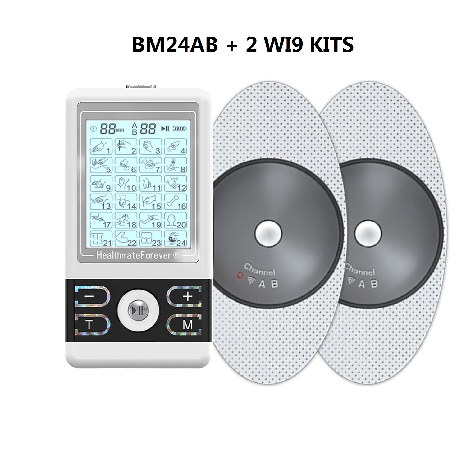 2020 Version 24 Modes BM24AB TENS unit & Muscle Stimulator - HealthmateForever.com