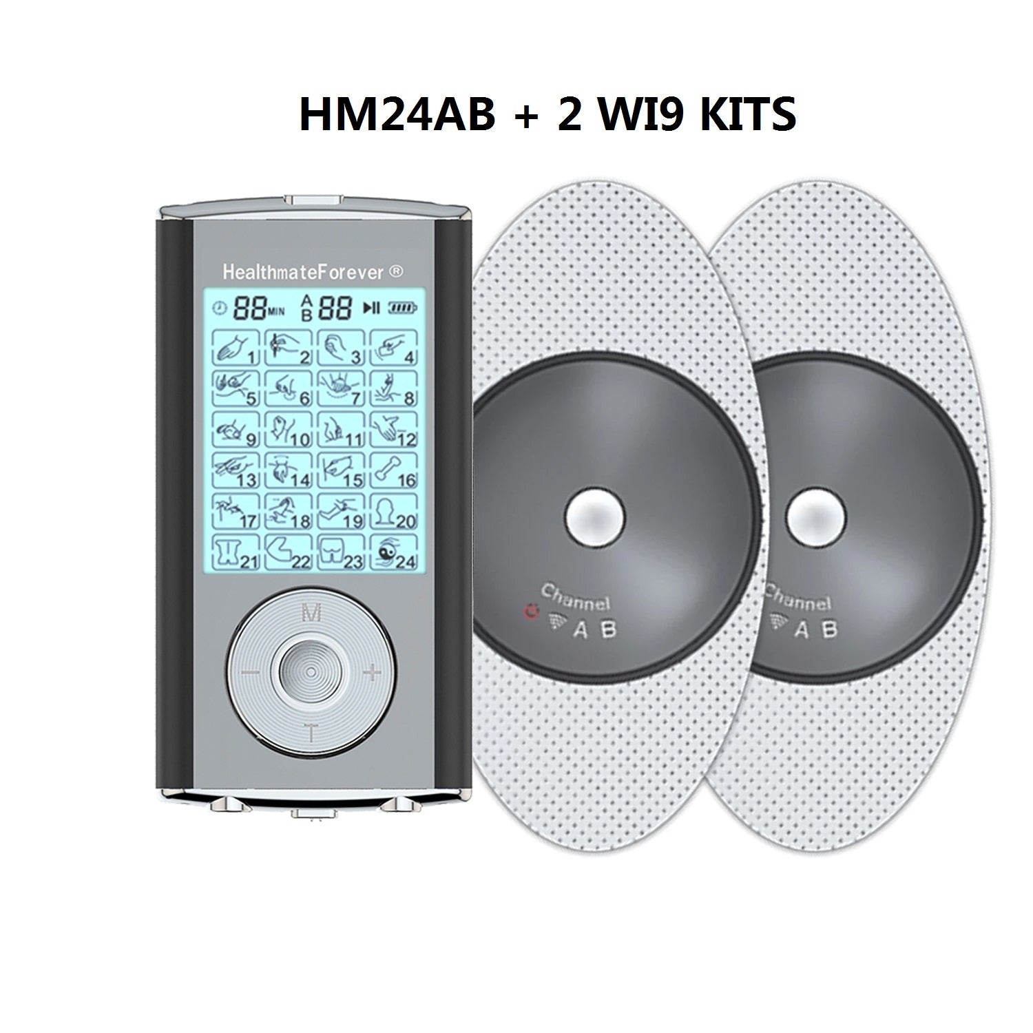2020 Version 24 Modes HM24AB TENS unit & Muscle Stimulator - HealthmateForever.com