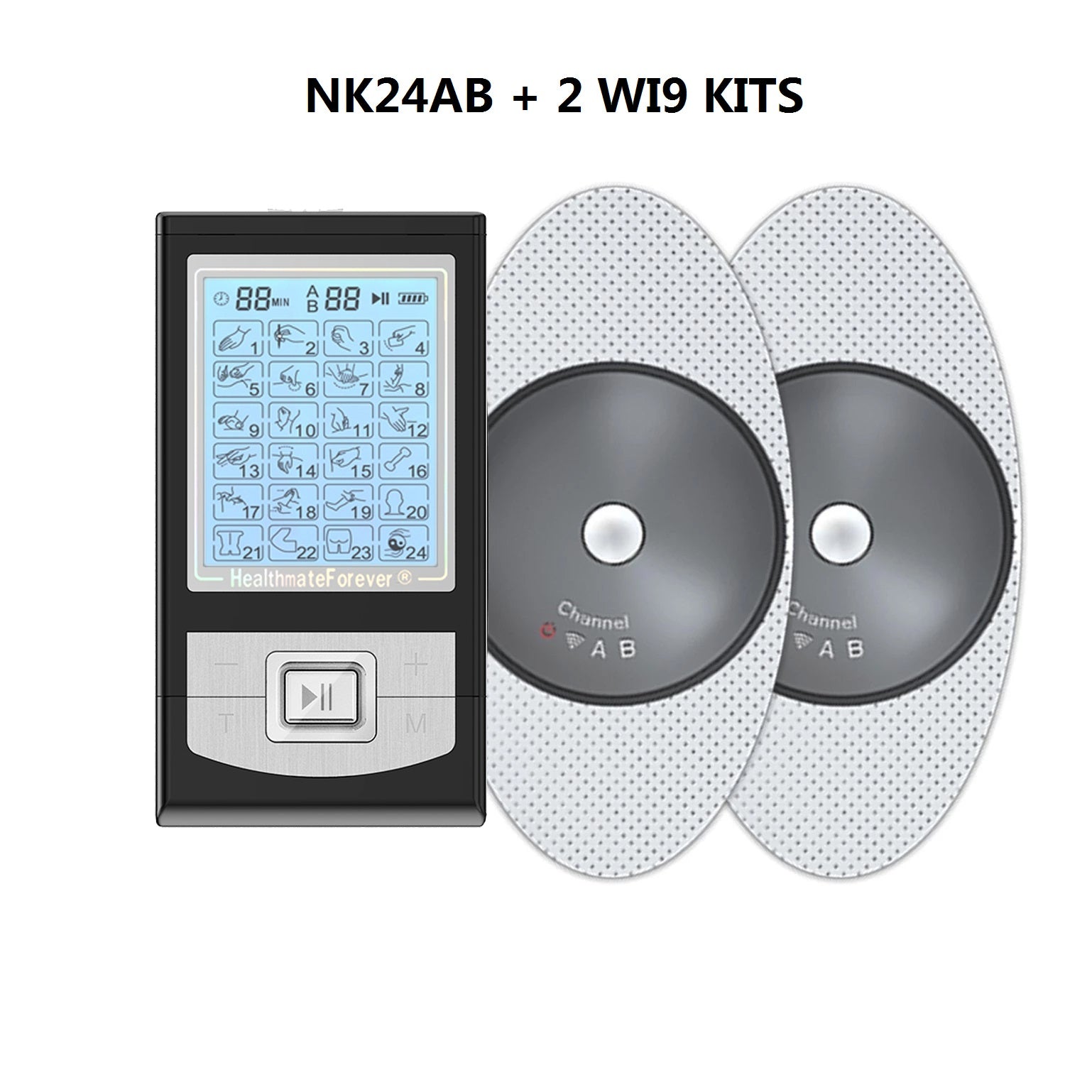2020 Version 24 Modes NK24AB iSelfCare® TENS unit & Muscle Stimulator - HealthmateForever.com