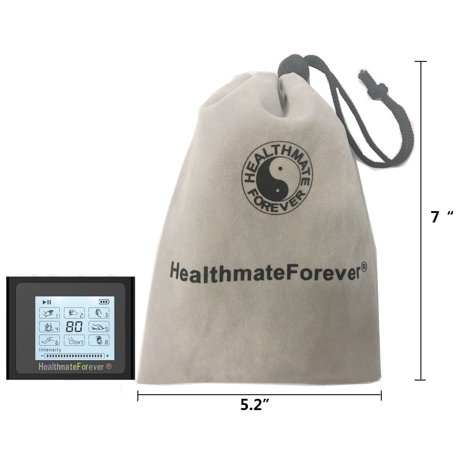 NTS8 TENS Unit & Muscle Stimulator with Free Wrist Band - HealthmateForever.com
