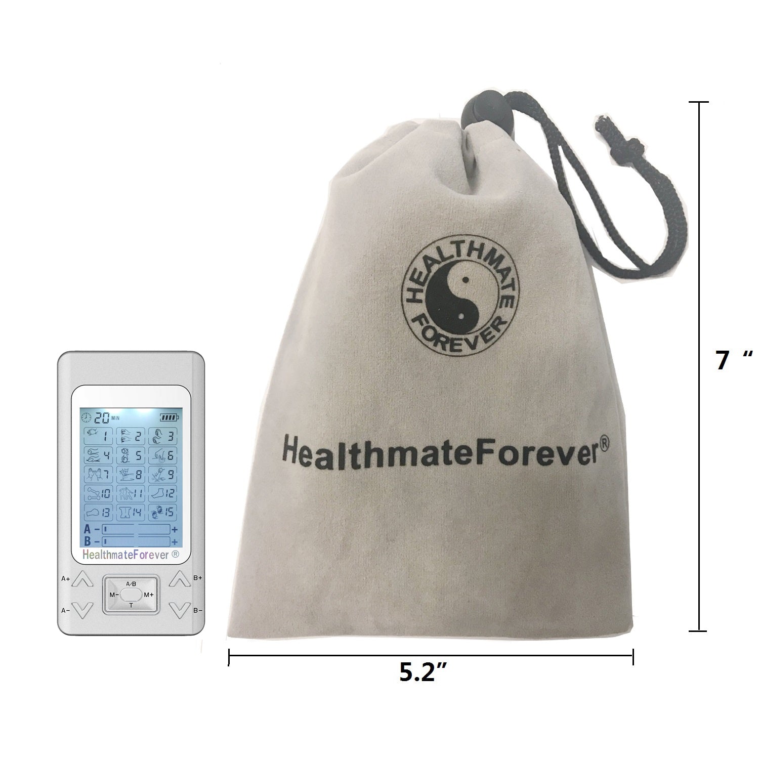 PRO15AB2 Pain Relief TENS Unit & Muscle Stimulator - 2 Year Warranty - HealthmateForever.com