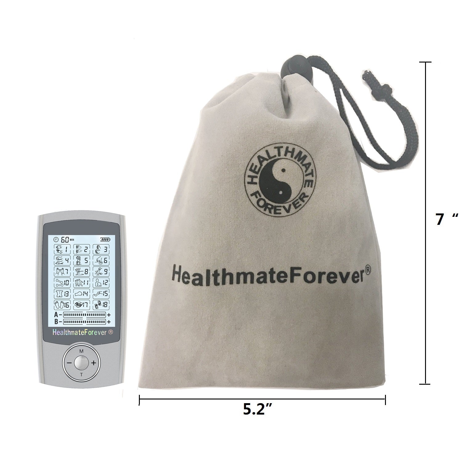 PRO18AB Pain Relief TENS Unit & Muscle Stimulator - 2 Year Warranty - HealthmateForever.com