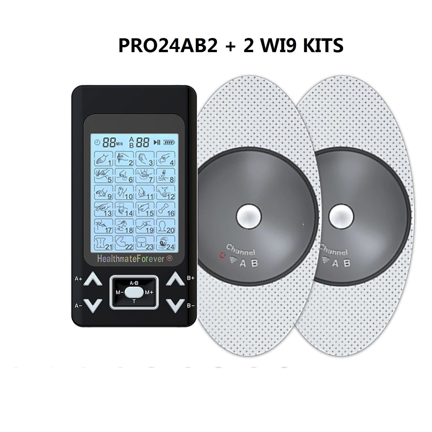 TENS-EMS electrostimulation unit 4-channel R-C101C / digital with 50  programs-Healthcare