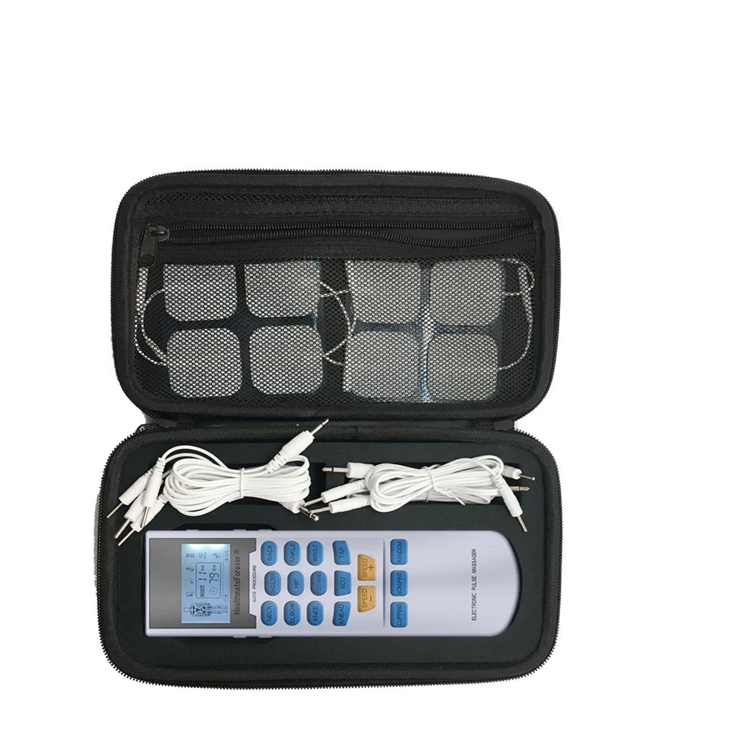 Dent & Scratch YK15AB Pain Relief TENS UNIT & Muscle Stimulator, 4 outputs, apply 8 pads at the same time - HealthmateForever.com