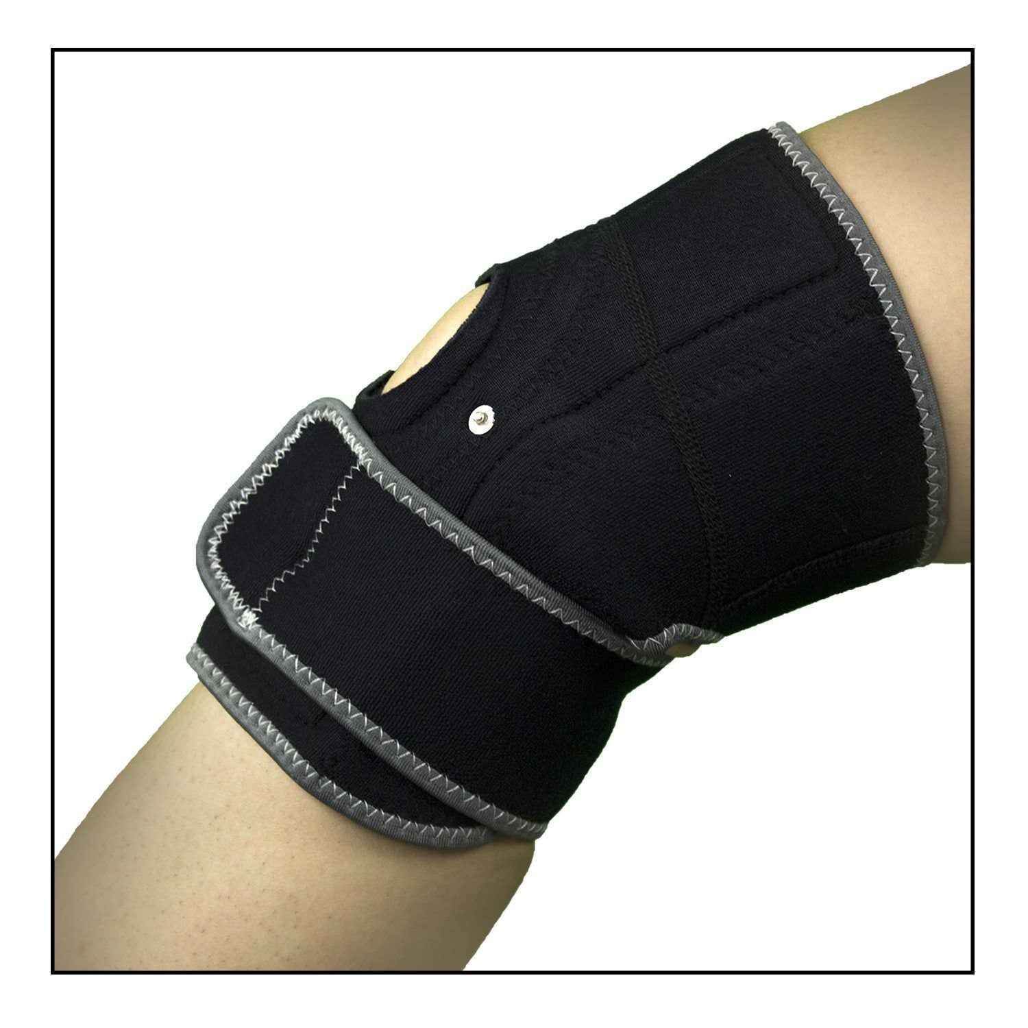Conductive Leg Brace / Support / Wrap for TENS & Muscle Stimulator Pain  Management