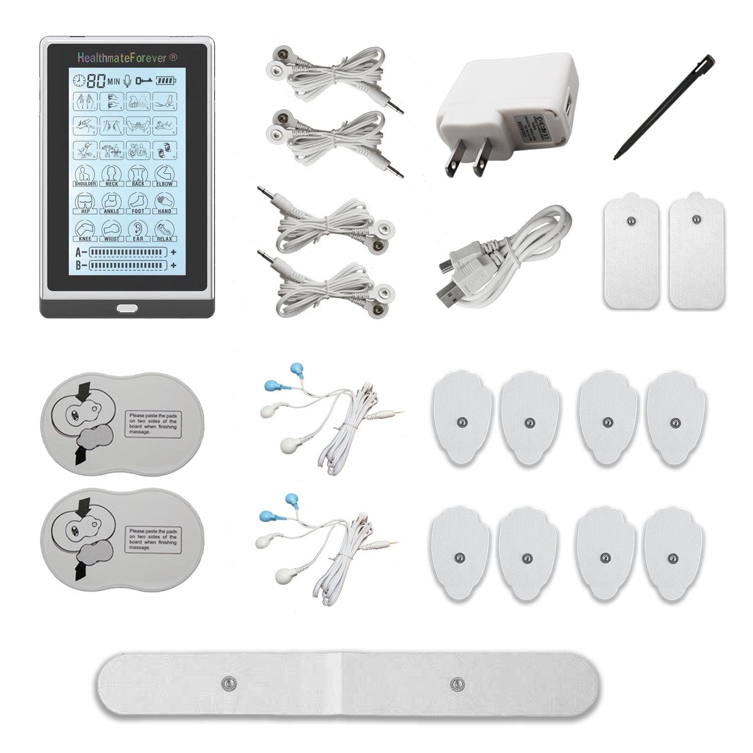 HealthmateForever TS6ABH Touch Screen Tens Unit & Muscle Stimulator (Yellow)