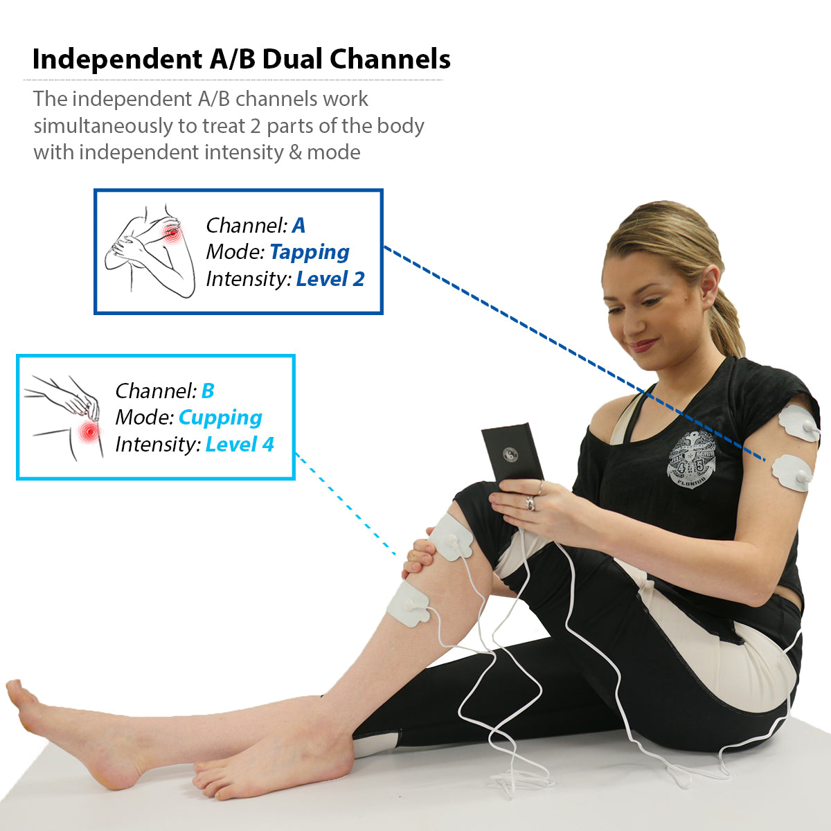 2020 Version 40 Modes T40AB2 iSelfCare® TENS unit & Muscle Stimulator - 2 Year Warranty - HealthmateForever.com