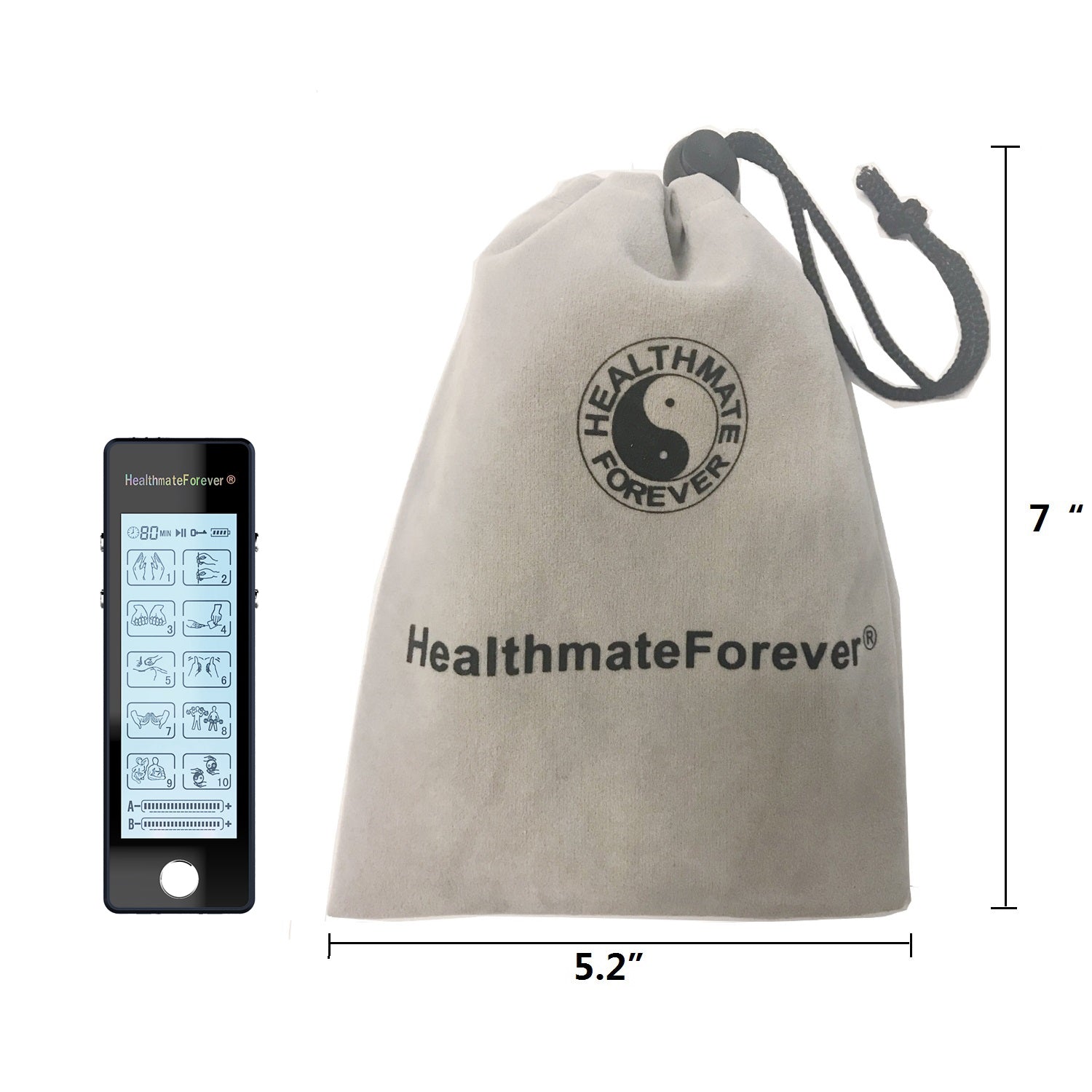 Touch Screen TS10ABV TENS Unit & Muscle Stimulator - HealthmateForever.com