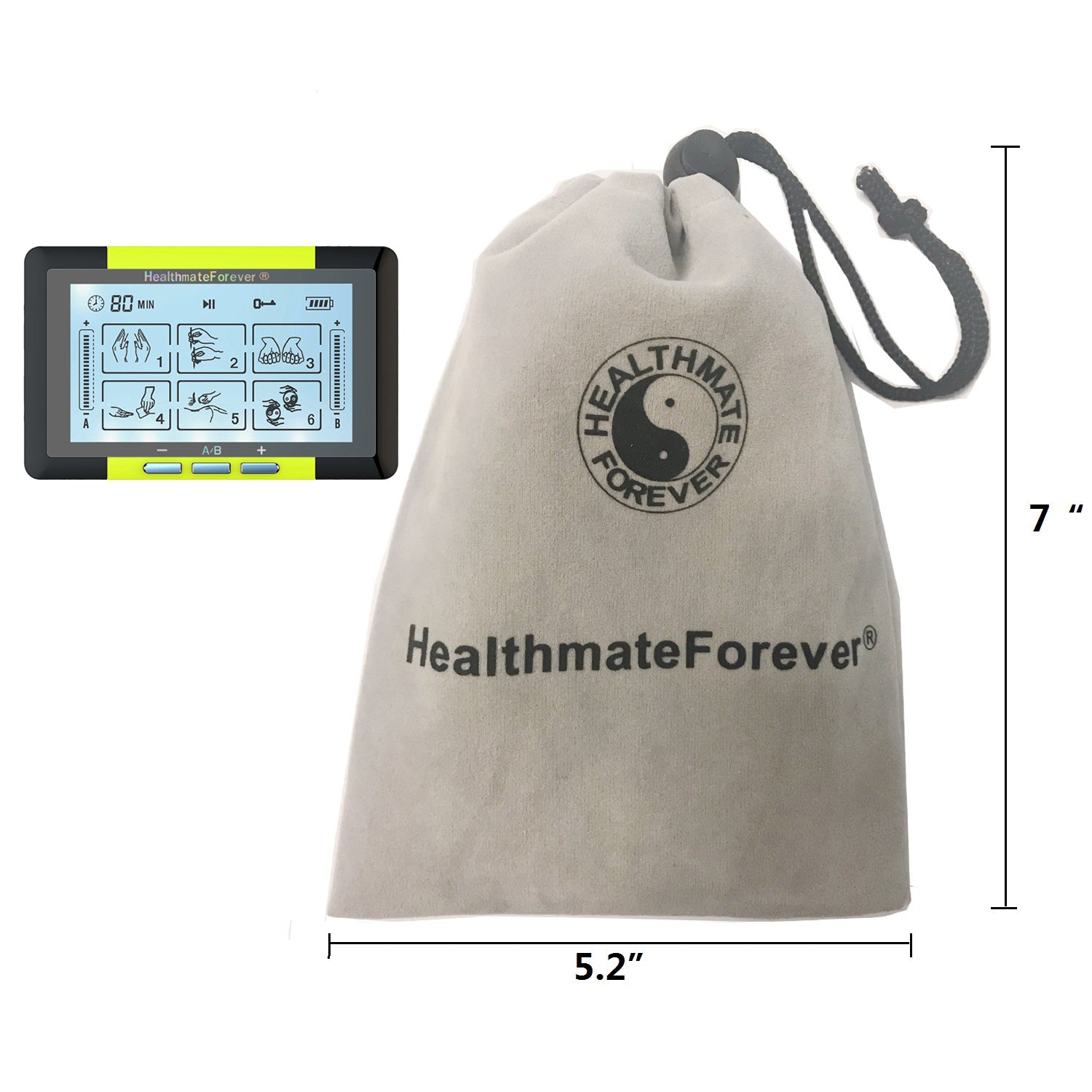 Touch Screen TS6ABH TENS Unit & Muscle Stimulator - HealthmateForever.com
