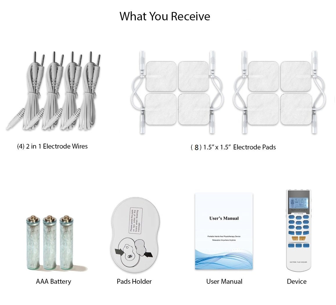 Touch Screen TS8ABV TENS Unit & Muscle Stimulator for Pain Management  Sports Injury Recovery
